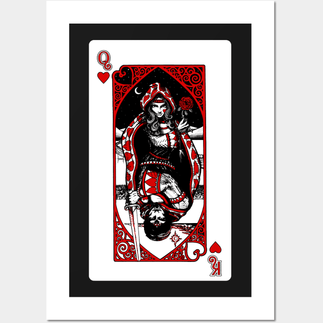 Queen of Hearts Wall Art by WorkOfArtStudios